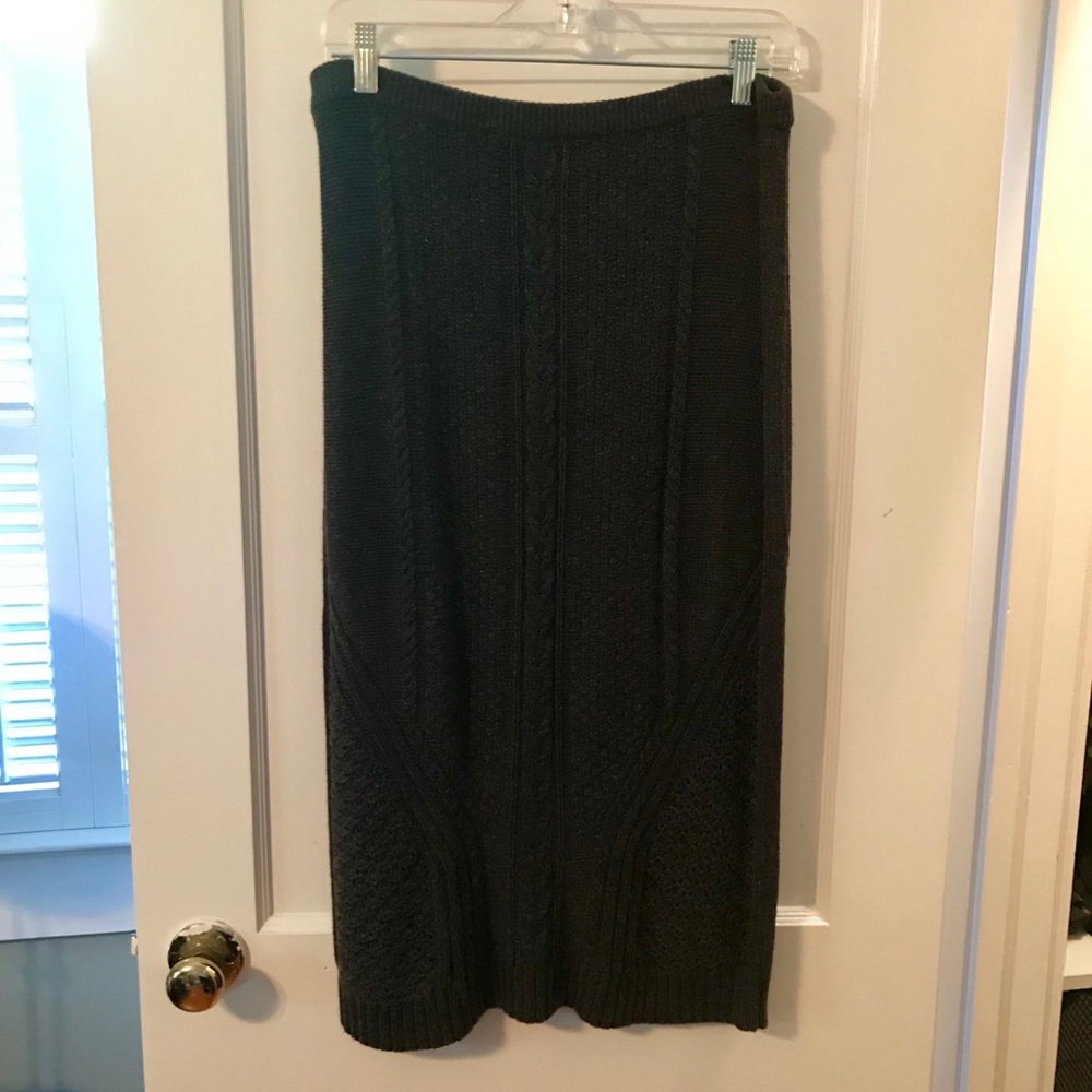 Cableknit Anthropologie pencil skirt